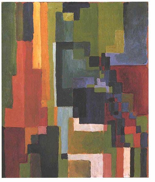 August Macke Colourfull shapes II